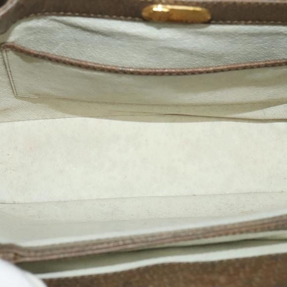 GUCCI Shoulder Bag Leather Brown Gold Auth 126290 - Picture 10 of 16